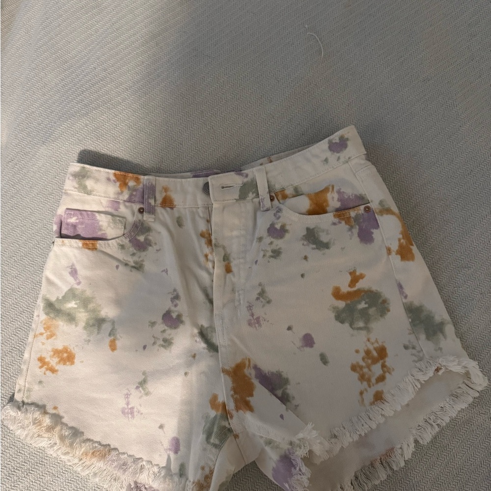 Wild Fable Multicolor Tie-Dye Jean Shorts
